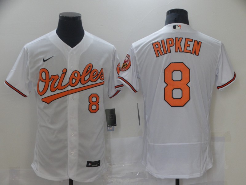 Men Baltimore Orioles #8 Ripken White Elite 2021 Nike MLB Jersey